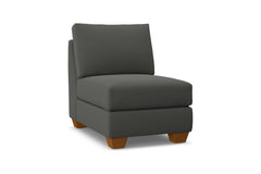 Tuxedo Armless Chair :: Leg Finish: Pecan