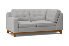 Brentwood Left Arm Corner Loveseat :: Leg Finish: Pecan / Configuration: LAF - Chaise on the Left