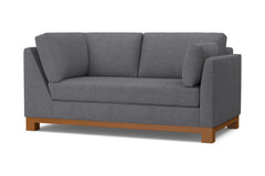 Avalon Right Arm Corner Apt Size Sofa :: Leg Finish: Pecan / Configuration: RAF - Chaise on the Right