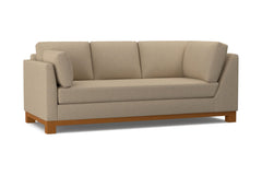 Avalon Left Arm Corner Sofa :: Leg Finish: Pecan / Configuration: LAF - Chaise on the Left