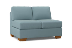 Melrose Armless Loveseat :: Leg Finish: Pecan