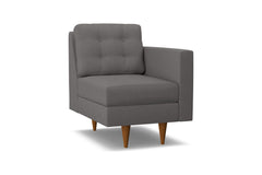 Logan Right Arm Chair :: Leg Finish: Pecan / Configuration: RAF - Chaise on the Right