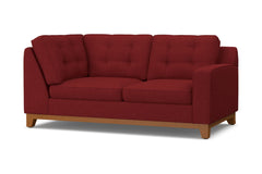 Brentwood Right Arm Corner Loveseat :: Leg Finish: Pecan / Configuration: RAF - Chaise on the Right