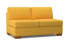 Melrose Armless Apartment Size Sofa :: Leg Finish: Pecan