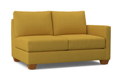 Tuxedo Right Arm Loveseat :: Leg Finish: Pecan / Configuration: RAF - Chaise on the Right