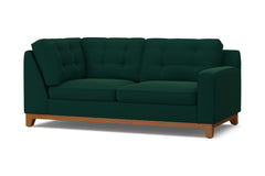 Brentwood Right Arm Corner Apt Size Sofa :: Leg Finish: Pecan / Configuration: RAF - Chaise on the Right