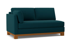 Avalon Left Arm Apartment Size Sofa :: Leg Finish: Pecan / Configuration: LAF - Chaise on the Left