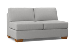 Melrose Armless Apartment Size Sofa :: Leg Finish: Pecan