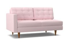 Logan Left Arm Apartment Size Sofa :: Leg Finish: Pecan / Configuration: LAF - Chaise on the Left