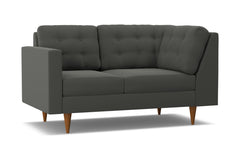 Logan Left Arm Corner Loveseat :: Leg Finish: Pecan / Configuration: LAF - Chaise on the Left