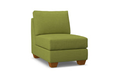 Tuxedo Armless Chair :: Leg Finish: Pecan