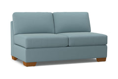 Melrose Armless Apartment Size Sofa :: Leg Finish: Pecan