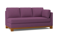 Avalon Right Arm Sofa :: Leg Finish: Pecan / Configuration: RAF - Chaise on the Right