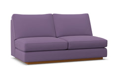 Harper Armless Apartment Size Sofa :: Leg Finish: Pecan