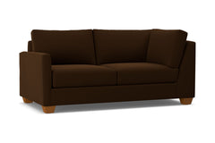 Tuxedo Left Arm Corner Apt Size Sofa :: Leg Finish: Pecan / Configuration: LAF - Chaise on the Left