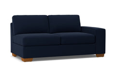 Melrose Right Arm Apartment Size Sofa :: Leg Finish: Pecan / Configuration: RAF - Chaise on the Right