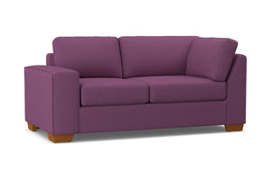 Melrose Left Arm Corner Loveseat :: Leg Finish: Pecan / Configuration: LAF - Chaise on the Left