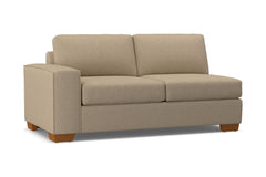Melrose Left Arm Apartment Size Sofa :: Leg Finish: Pecan / Configuration: LAF - Chaise on the Left