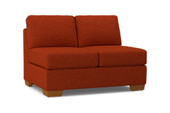 Melrose Armless Loveseat :: Leg Finish: Pecan