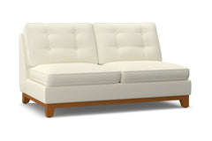 Brentwood Armless Apartment Size Sofa :: Leg Finish: Pecan