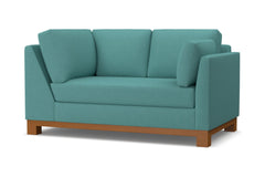 Avalon Right Arm Corner Loveseat :: Leg Finish: Pecan / Configuration: RAF - Chaise on the Right