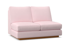 Harper Armless Loveseat :: Leg Finish: Pecan