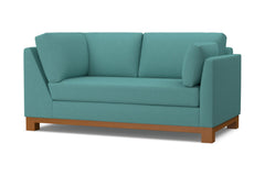 Avalon Right Arm Corner Apt Size Sofa :: Leg Finish: Pecan / Configuration: RAF - Chaise on the Right