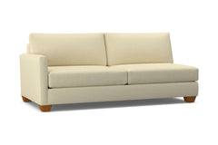 Tuxedo Left Arm Sofa :: Leg Finish: Pecan / Configuration: LAF - Chaise on the Left