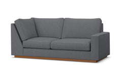 Harper Right Arm Corner Apt Size Sofa :: Leg Finish: Pecan / Configuration: RAF - Chaise on the Right