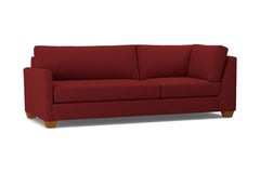 Tuxedo Left Arm Corner Sofa :: Leg Finish: Pecan / Configuration: LAF - Chaise on the Left