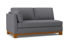 Avalon Left Arm Apartment Size Sofa :: Leg Finish: Pecan / Configuration: LAF - Chaise on the Left