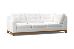 Brentwood Left Arm Corner Sofa :: Leg Finish: Pecan / Configuration: LAF - Chaise on the Left