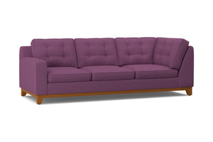 Brentwood Left Arm Corner Sofa :: Leg Finish: Pecan / Configuration: LAF - Chaise on the Left