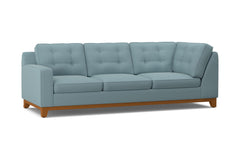 Brentwood Left Arm Corner Sofa :: Leg Finish: Pecan / Configuration: LAF - Chaise on the Left