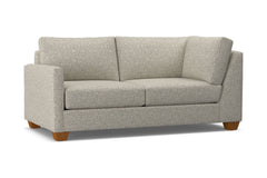 Tuxedo Left Arm Corner Apt Size Sofa :: Leg Finish: Pecan / Configuration: LAF - Chaise on the Left