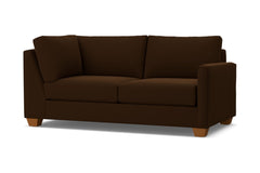 Tuxedo Right Arm Corner Apt Size Sofa :: Leg Finish: Pecan / Configuration: RAF - Chaise on the Right