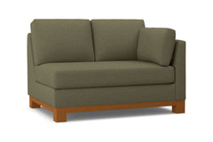 Avalon Right Arm Loveseat :: Leg Finish: Pecan / Configuration: RAF - Chaise on the Right