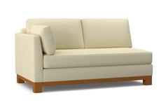 Avalon Left Arm Apartment Size Sofa :: Leg Finish: Pecan / Configuration: LAF - Chaise on the Left