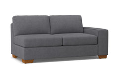 Melrose Right Arm Apartment Size Sofa :: Leg Finish: Pecan / Configuration: RAF - Chaise on the Right