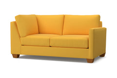 Tuxedo Right Arm Corner Loveseat :: Leg Finish: Pecan / Configuration: RAF - Chaise on the Right