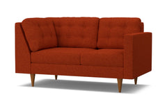 Logan Right Arm Corner Loveseat :: Leg Finish: Pecan / Configuration: RAF - Chaise on the Right