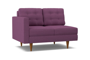 Logan Left Arm Loveseat :: Leg Finish: Pecan / Configuration: LAF - Chaise on the Left