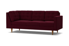 Logan Right Arm Corner Sofa :: Leg Finish: Pecan / Configuration: RAF - Chaise on the Right