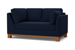 Avalon Right Arm Corner Loveseat :: Leg Finish: Pecan / Configuration: RAF - Chaise on the Right