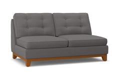 Brentwood Armless Apartment Size Sofa :: Leg Finish: Pecan