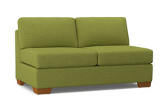 Melrose Armless Apartment Size Sofa :: Leg Finish: Pecan