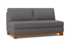 Avalon Armless Apartment Size Sofa :: Leg Finish: Pecan