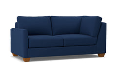 Tuxedo Left Arm Corner Apt Size Sofa :: Leg Finish: Pecan / Configuration: LAF - Chaise on the Left