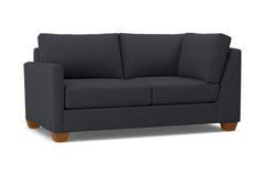 Tuxedo Left Arm Corner Loveseat :: Leg Finish: Pecan / Configuration: LAF - Chaise on the Left