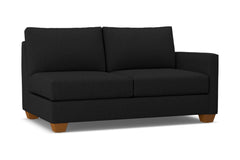 Tuxedo Right Arm Apartment Size Sofa :: Leg Finish: Pecan / Configuration: RAF - Chaise on the Right